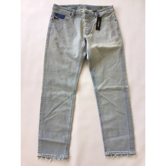 $228 Diesel Men's Larkee-Beex-R 084TK Regular Tapered Light Jeans Size W27 X L32 - Picture 6 of 12